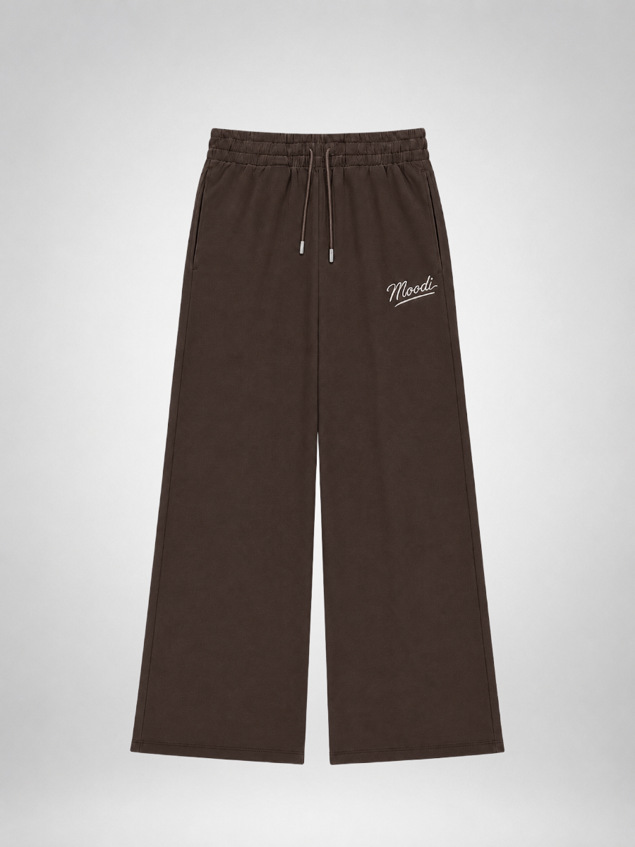 Signature Script Embroidered Sweatpants DBR 대표 컷